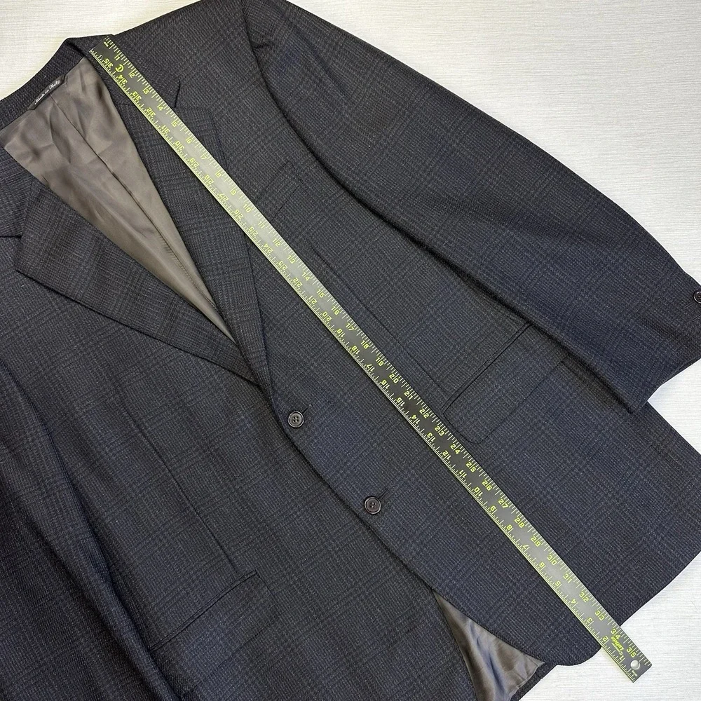 Canali Wool Cashmere Tweed Sport Coat 2 Button Men 46L US Brown Gray (56L IT)